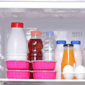 meals eggs juices and other drinks chilling in the fridge square