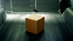 forgotten parcel in back of van