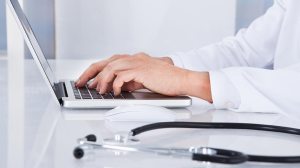 doctor on laptop