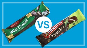aldi belmont chocolate mint cremes vs arnotts mint slice