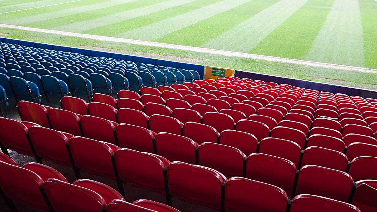empty seating at a sporting event