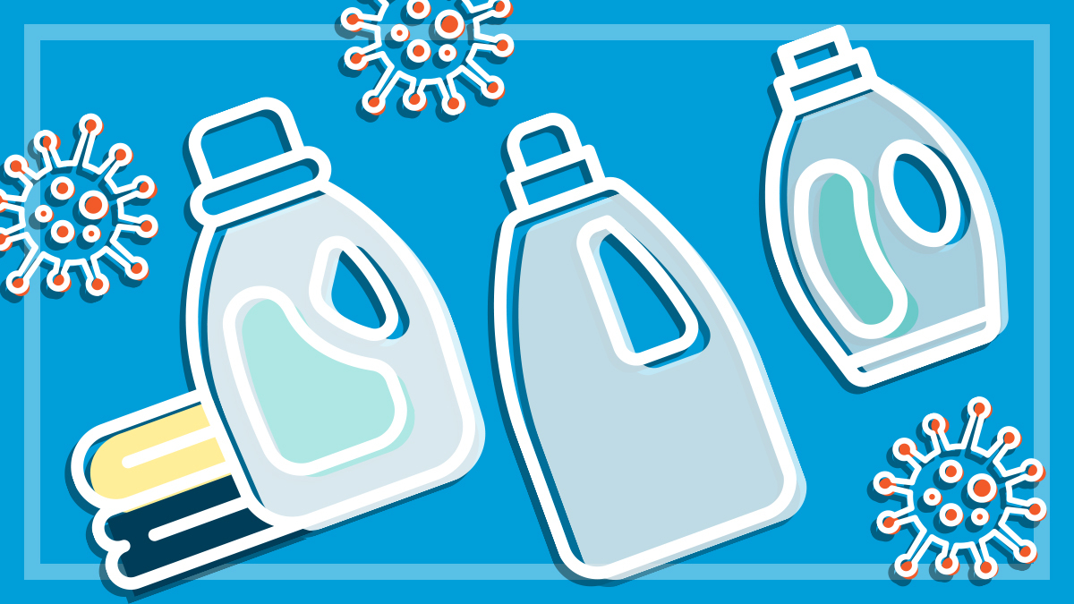 illustration_of_laundry_sanitisers_surrounded_by_covonavirus
