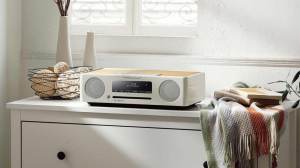 digital radio on chest of drawers