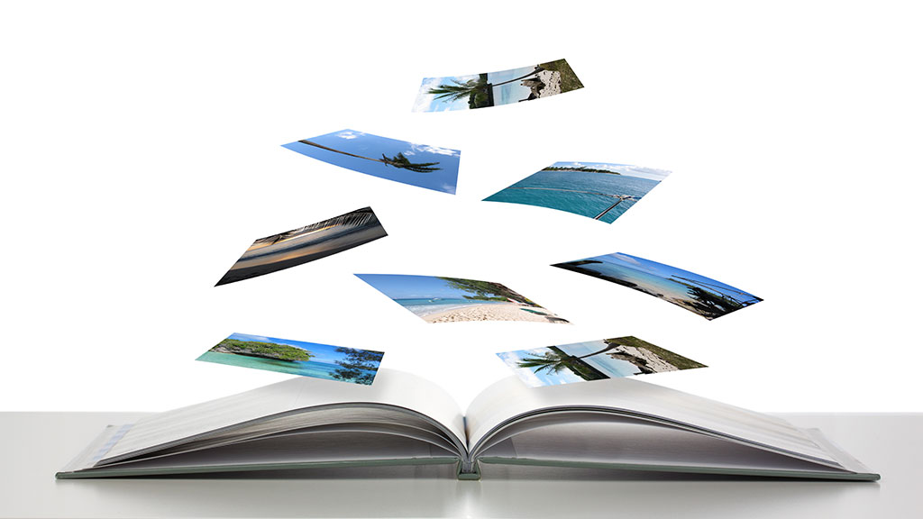 photobook open with pictures