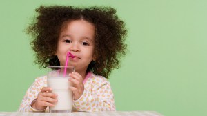 toddler drinking milk