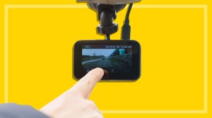 Person using a dashboard camera