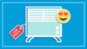 heater illustration with smiling heart eyes emoji