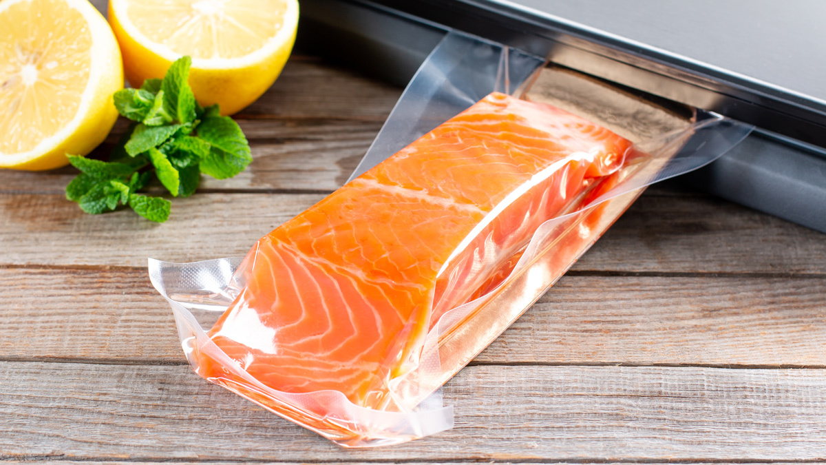 salmon vacuum sealed