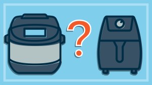 illustration of multi function fryer and basic air fryer