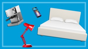 household objects float in air