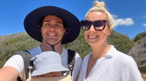 adele and alex at the beach