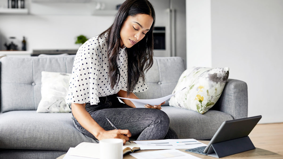 woman comparing health insurance policies