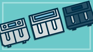 illustration of three twin air fryers