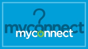 myconnect logo with a question mark in the large shadow behind