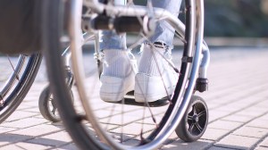 person in a wheelchair