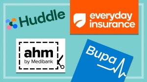 _ahm bupa huddle and woolworths everyday insurance logos