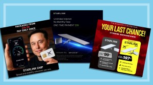 three examples of starlink scams