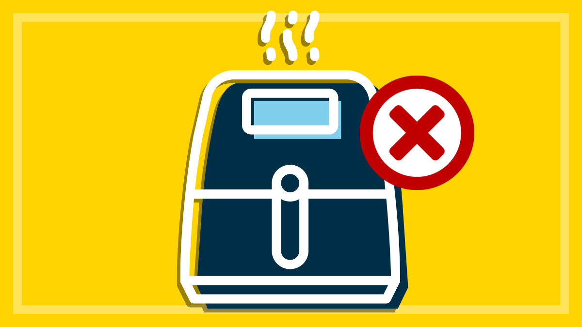 air fryer to avoid with red cross