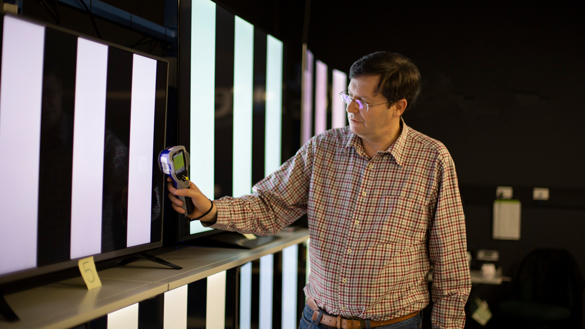 Testing televisions in the CHOICE TV Lab