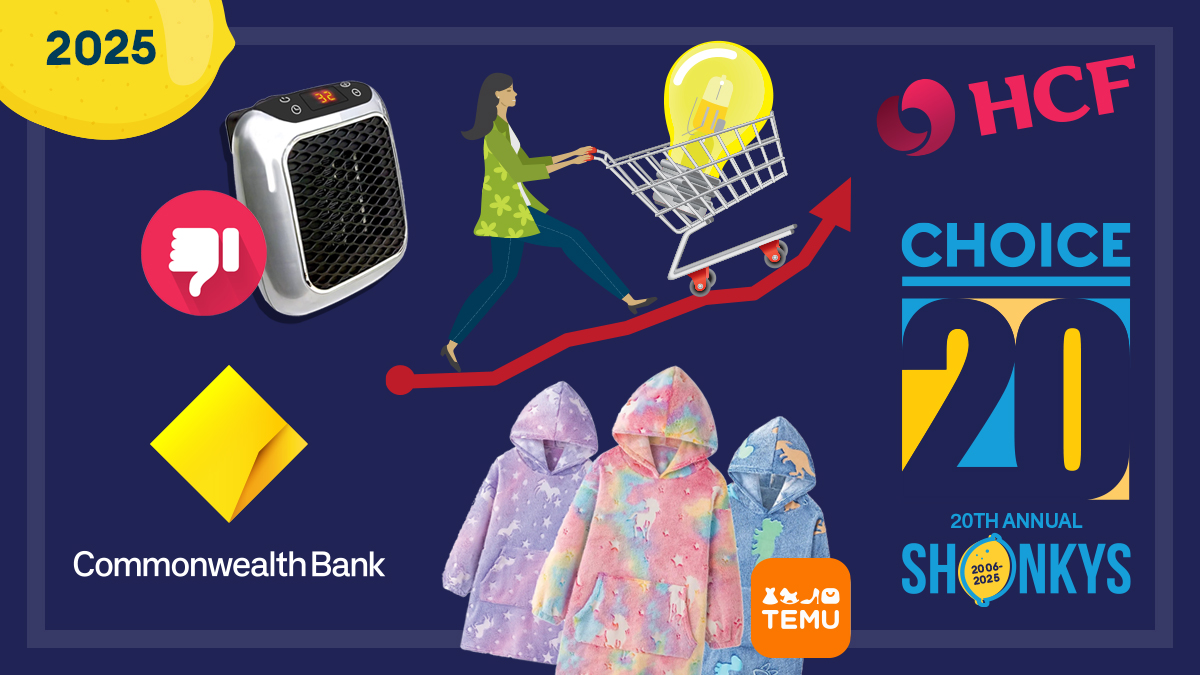 five shonky award winners 2025 lead